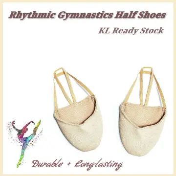 Soft Half Knitted Socks Rhythmic Gymnastics Toe Shoes Elastic Dance Feet  Protection Shoes Ballroom