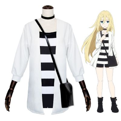 Japanese Game Angels of Death Women Anime Cosplay Costume Girls Rachel Gardner Role Play Uniform Set T shirt Coat Black Boot
