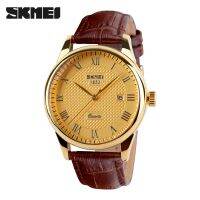 SKMEI Fashion Men 30M Waterproof Dress Watch British Style Business Casual Watches Quartz Date Display Sports Wristwatches