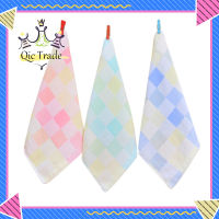 【จัดส่งที่รวดเร็ว✨】Baby Saliva Towel 6-Layer Cotton Handkerchief Colorful Plaid Baby Burp Cloth Washcloth For Boys Girls