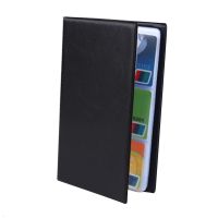 120 Slots Professional PU Leather Cover Black Business Card Album Office Large Capacity Card Holder Storage Bag Case Organizer