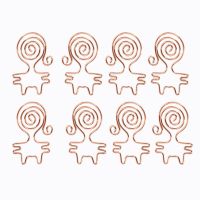 Rose Gold 8pcs/box Kawaii Cat Paper Clips Bookmark Planner Tools Scrapbooking Tools Binder Paper clip