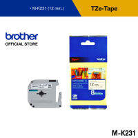 BROTHER Label M-Tape (เทปพิมพ์อักษร) ขนาด 12 มม. แบบไม่เคลือบพลาสติก สำหรับ PT-65TH