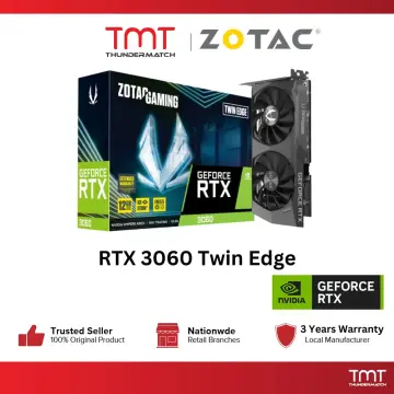 ZOTAC GAMING GeForce RTX 3060 Ti Twin Edge OC LHR 8GB GDDR6 256-bit 14 Gbps  PCIE 4.0 Gaming Graphics Card, IceStorm 2.0 Advanced Cooling, Active Fan