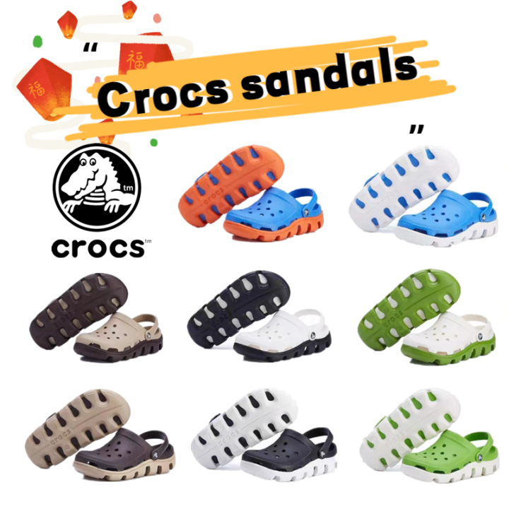 [Malaysian stock] Crocs Duet Sport Clog Unisex Beach Shoes Lazada