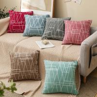 [FAZOZO Home Textile Store] 45X45cm Simple Geometric Nordic Cushion Case หมอนตกแต่งที่ทันสมัยกรณีห้องนั่งเล่นโซฟาหน้าแรกโซฟาสำนักงานโยนหมอน