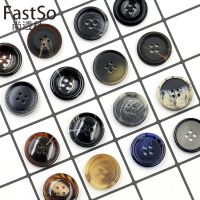 Classic 10pcs Resin 4 Holes Buttons Sewing Accessories for Clothing Decorative Plastic Buttons Handmade DIY Needlework 15～30mm Haberdashery