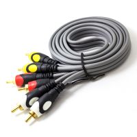 【YF】 3X RCA Plug Video Cable For DVD VCD TV Set-top Box Amplifier 3RCA to 3 Male To Audio Gold Plated AV