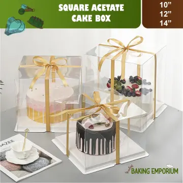 Doodle Pattern Mini Cake Box -5x5x3
