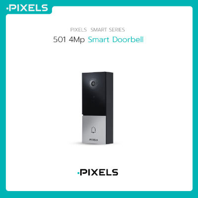 [ฟรี Micro SD Card 32GB] PIXELS PS-5G501Ai Wi-Fi (Smart Doorbell) 4MP กล้องสมาร์ตดอร์เบลอัจฉริยะ 5G กริ่งประตูวิดีโอ QHD 4K ใช้งานร่วมกับ Google Assistant และ Amazon Alexa ได้