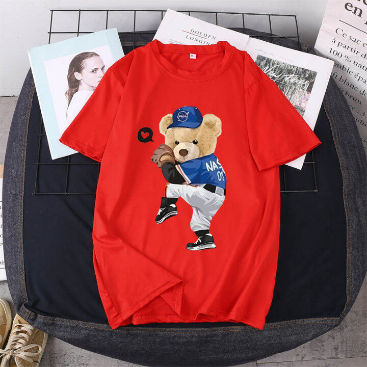 เสื้อยืดแขนสั้นพร้อมส่ง-10สี-ลายการ์ตูน-ขายดีตามเทรนต์-ลายน่ารัก-สีสันสดใส่น่ารัก-ใส่ได้ทั้งหญิงและชาย-s-3xl-ปลีก-ส่ง-bk-492