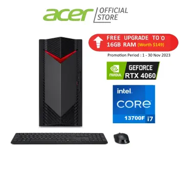 Acer Nitro N50-610 Gaming Desktop Computer - Intel Core i5-10400F - 8GB RAM  - 512GB SSD - NVIDIA GeForce GTX 1650 - Windows 10 Home 