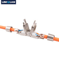 Linkwylan Cat7สาย Extender Junction Adapter กล่องเชื่อมต่อ RJ45 Lan Cable Extension Connector Full Shielded Toolless