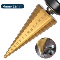 Drill Hole Metal Wood Cone Iron Tool Tools Drilling Bit Woodworking 4-32mm Titanium Drill Diameter Cutter Coated Step Drills Drivers