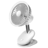 【YF】 USB Rechargeable Mini Desk Fan 3000mAh Battery Portable 2 In 1 Stand Clip for Home Office Outdoor with Oscillation Function