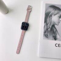 ☋▼ 38mm 42mm 44mm 40mm Slim Leather Strap for Apple Watch SE7 6 5 Lady Loop for iWatch SE4 3 2 1 Band 6 Colors Available 41mm 45mm