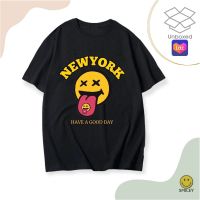 เสื้อยืดผู้ชายเกาหลี เสื้อยืดผู้ชายวัยรุ่น เสื้อยืดลาย NewYork  เสื้อยืดผู้ชายเท่ๆ