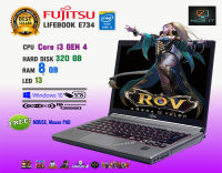 โน๊ตบุ๊ค Notebook Fujitsu Core i3 Gen4 Ram 8 GB. (Fifa4, ROV, Freefire, Roblox, Hon, PB, SF ทดสอบแล้วเล่นได้ครับ)