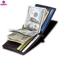 DOLOVE Latest Slim Leather Clip Wallet for Men - Best Front Pocket Wallet with Credit Card Holder &amp; ID Case - RFID Blocking Card Holders