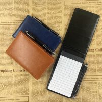FGGC อุปกรณ์การเรียน เครื่องเขียน ย้อนยุค ไดอารี่ ปกหนัง เล็ก Mini Notepad บันทึกช่วยจำธุรกิจ Pocket Planner โน๊ตบุ๊ค A7