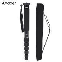 Andoer A-555 การถ่ายภาพแบบพกพาขนาดกะทัดรัด 6 ส่วนแบบอลูมิเนียม Monopod Unipo