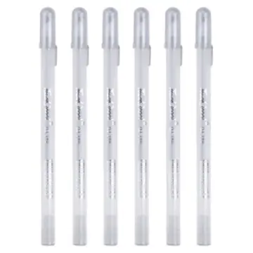 6pcs Highlight Pens Art Drawing White Ink Pen Sketching white ink highlight  pen Highlight Marker 0.8mm Painting Supplies
