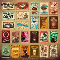 Shabby Chic Espresso Hot Coffee Time Iron Painting Vintage Metal Poster Tin Sign Restaurant Cafe Shop Kitchen Home Decor YI-224