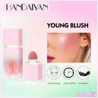 Coco Milk HANDAIYAN อายแชโดว์เหลว Blush Matte Velvet Cream แต่งหน้าบนใบหน้าเรียบใช้ได้สองอย่าง