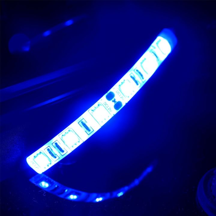 20pcs-10cm-waterproof-blue-5050-led-strip-lights-dc-12v-caravan-boat-car