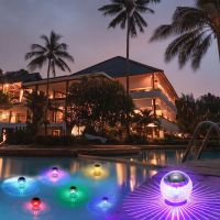 7 Colors Changing Solar Floating Pool Lights Floating Lights Garden Decoration Pool Lights Landscape Color Changing Lawn Lights