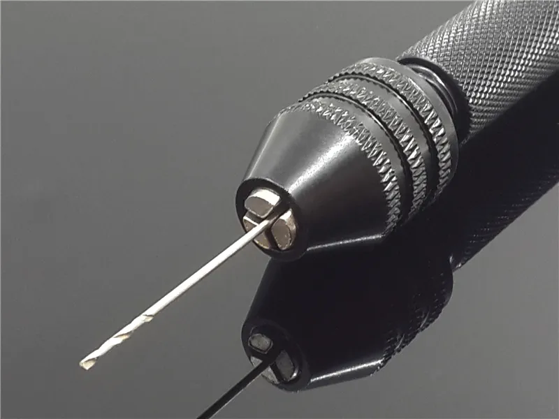 Mini Micro Aluminum 0.3-3.4mm Hand Drill With Keyless Chuck Rotary