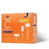 Boots Vitamin C gift sets บู๊ทส์ วิตามินซี ไนท์-ไทม์ ไบรท์เทนนิ่ง รูทีน