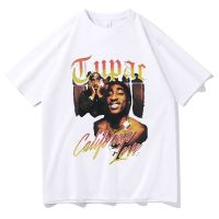 【Hot】 vintage tshirt Rapper Tupac 2PAC Graphic Print T-shirts Y2K Hip Hop Men T Shirt StreetwearTops Unisex Harajuku Casual Tees