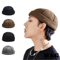 COD DSFGERRTYTRRE WAG Hat Ready Stock Vintage Knitted Mikihat Sailor Cap Men Women Hip Hop Brimless Docker Hat Topi Kopiah Viral Lelaki Perempuan