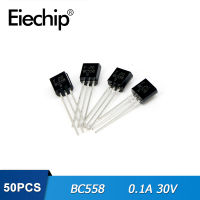 ทรานซิสเตอร์50ชิ้น/ล็อต BC558 TO-92 0.1A 30V PNP ใหม่ดั้งเดิม