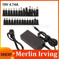 Merlin Irving Shop AC 19V 4.74A 90W  18.5V 19.5V 20V Power Adapter Supply Charger Transformer Laptop with 28tips DC Plug 5.5X2.5mm