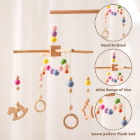 Bopoobo 1Pc Baby Bed Bell Mobile Hanging Rattles Toys Nordic Baby Room Decor Wind-up Music Box Hanger DIY Hanging Baby Crib