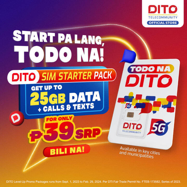 DITO SIM Starter Pack | Lazada PH