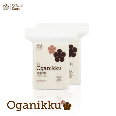 [แพ็คคู่] Rii 90 Oganikku Organic Cotton Pads 80 pcs./Bag