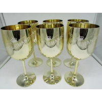 Moet&amp;Chandon Champagne Flute Glass Plastic Cup Dishwasher Safety Gold Blue Glass Rose Gold Wine Cup High Glass Champagne Cup