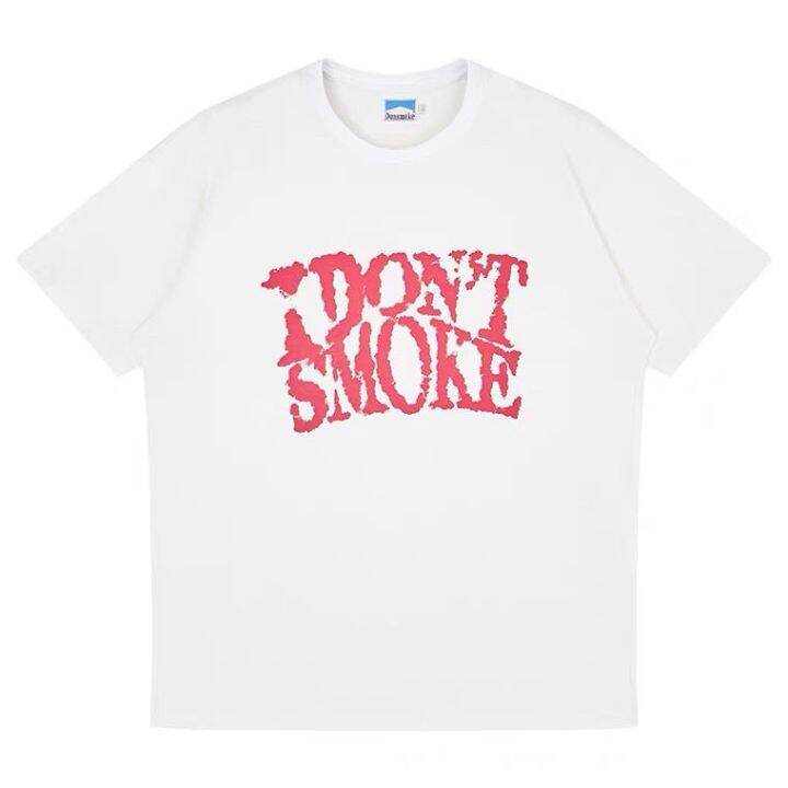 donsmoke-dsm-21ss-refuse-to-smoke-เสื้อยืดแขนสั้น-เสื้อยืดโฟมเมฆน้ำขึ้นน้ำลงประจำชาติ