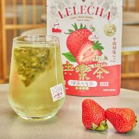 Lecha Lele Tea สีขาวพีชชามีความสุขฟองเย็นอู่หลง Shanghai Lele ชาถุงชาชาผลไม้ถุงชาถุงชาถุงชา