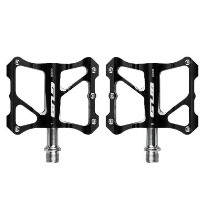 HSSEE 10 Anti-skid Nails Bicycle Pedal CNC Solid Aluminum Alloy Chromium Molybdenum Steel Bearing MTB Pedal Bike Accessories