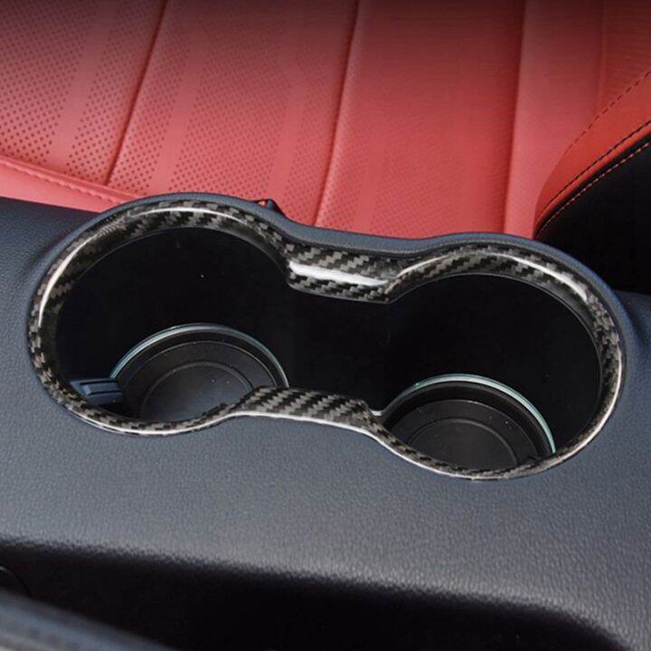 real-carbon-fiber-for-ford-mustang-2015-2022-accessories-interior-trim-car-water-cup-holder-frame