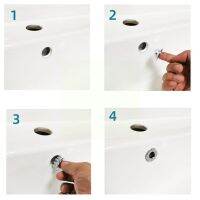 【YF】❈♧  Overflow 23mm-25mm Round Hole Sink Cover Insert Basin Faucet Z9f1