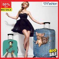 Bag cover luggage cover ผ้าคลุมกระเป๋าเดินทาง suitcase cover ถุงคลุมกระเป๋าเดินทาง ผ้าหนา Luggage cover ป้องกันรอยกระเป๋า