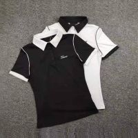 Golf Gear Golf womens short-sleeved quick-drying sweat-absorbent breathable polo shirt lapel stretch slim fit versatile golf jersey T-shirt