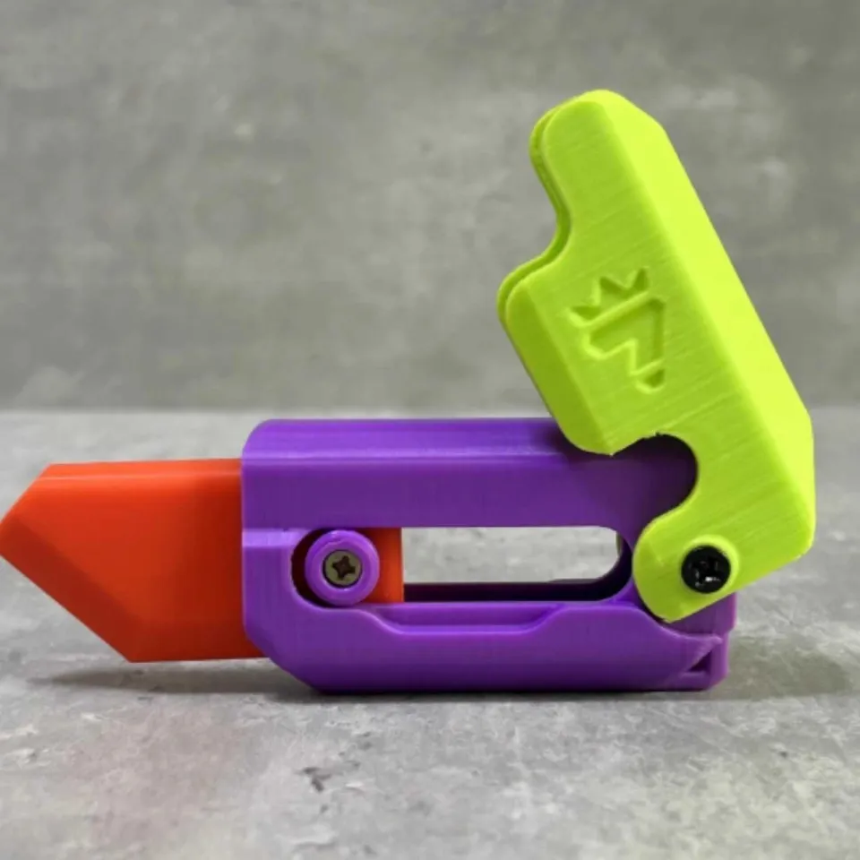 FTL™ Gravity Knife Gun Fidget Toys Cartoon Plastic Radish Knife