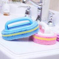 ๑ Kitchen Cleaning Bathroom Toilet Kitchen Glass Wall Cleaning Bath Brush Plastic Handle Sponge Bath Bottom