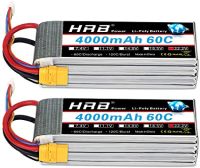 HRB แบตเตอรี่คุณภาพสูง แบตลิโพ 4000 mah 22.2V 60C LiPo BatteryPack for RC Car Boat Truck Heli Airplane